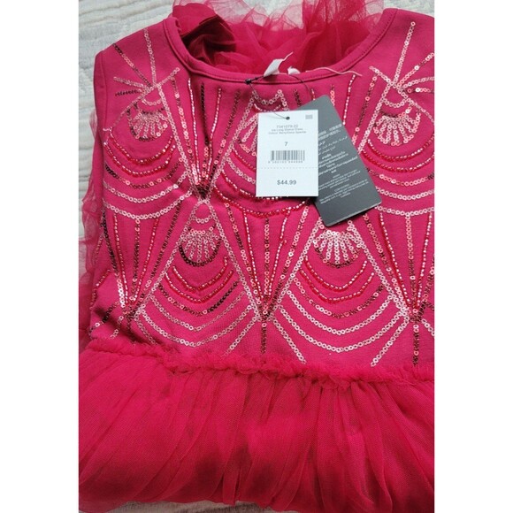 Cotton on kids twirl embellished Berry dress 7y nwt - Picture 5 of 5